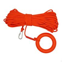 Gelbėjimo lynas su plūde ir saugiu žiedu, 8mmx20M, plūduriuojantis red