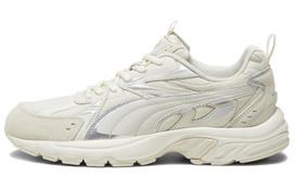PUMA Milenio Tech Suede Comfortable Abrasion Resistant Low top Casual Shoes Unisex Ecru 393489-03 42