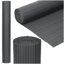 pvc maskavimo kilimėlis balkonui, terasai ir tvorai 500 x 140 cm, tamsiai pilkas