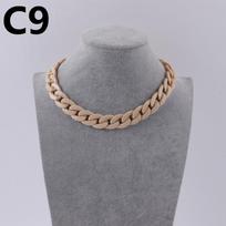 Vintage Acrylic Link Chains Necklaces For Women Men Colorful Plastic Chain Long Choker Necklace Pendants Women Punk Jewelry Gift
