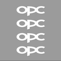 4pcs FITS OPC HI-TEMP PREMIUM BRAKE CALIPER DECALS STICKERS CAST VINYL OPEL