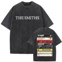 Rock Band The Smiths Music Album Vintage Washed T-shirt Alternative 1980's Indie Morrissey T Shirt Oversized Streetwear Unisex S įvairiaspalvis