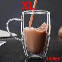 1 vnt. Dvigubos sienelės stiklinės su rankenėlėmis Skaidrios Espresso kavos puodeliai Pieno sulčių kavos Minimalistiniai vandens puodeliai Indai dovanoms