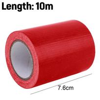 Labai lipni tvirta tentų taisymo juosta Vandeniui atsparios lipnios juostos lopai Lauko sunkvežimio palapinės dangos Markizės juosta stovyklavimui (Red,7.6cm&10m (1 roll)) raudona