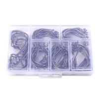 110Pcs/Box Barbed FishHooks Carbon Steel Carp Fishhook Fishing Barbed Hooks for Freshwater Saltwater Fishing Accessories