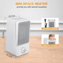 750W/1500W 2Gear Portable Heating Fan Mini Desktop Air Cold Warm Heater Fan Winter for HomeOffice Electric Heater