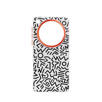 Graffiti Pattern Case Oppo Find X8 Pro X8s Plus X8 Ultra Metal Lens Protection Frame Anti-slip Grip Plain Leather Case Cover For Find X8 Plus&Artificial leather