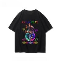 Coldplay Trumpomis Rankovėmis Berniukams ir Mergaitėms Vasarinis Londono Alternatyvaus Roko Berniukų ir Mergaičių Spausdinti Laisvalaikio Grafiniai Marškinėliai S įvairiaspalvis