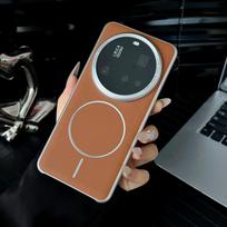 For Xiaomi Mi 15 Ultra Case Luxury PU Magnetic Wireless Charging Protect Back Cover Case For Xiaomi Mi 15 Pro 14 13 Ultra Shell xiaomi 15 ultra ruda