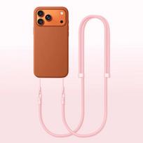 for iPhone Air 17 Pro Max mobile phone Hanging Charm Crossbody Carried Neck Rope Adjusted Multifunctional Long Hanging Lanyard rožinė