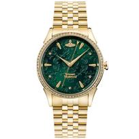 Vivienne Westwood VV208GDGD Wallace Auksinio atspalvio moteriškas laikrodis 37mm žalia