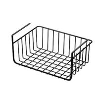 Hanging Basket Strong Load-bearing Large Capacity Simple Installation Under-Cabinet Shelf Organizer Slide-in Storage Basket MIT S juoda
