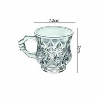 135ml/140ml Kavos puodelis Popietinės arbatos puodelis Karščiui atsparus Vandens puodelis su rankena Išskirtiniai Latte Mocha Kavos puodeliai Vakarėlių stiklo dirbiniai 1pcs