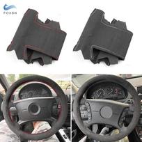 Automobilio zomšos odos vairo apdailos dangtelis BMW 3 5 serijai E36 1995-2000 E46 1998-2004 E39 1995-2003 X3 E83 X5 E53 black line-0.7mm