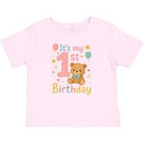 Inktastic 1st Birthday Cute Teddy Bear Theme Baby T-Shirt Kids Infant Tees 100