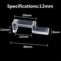 4/5/6/8/10/12/15/19mm Acrylic Aquarium Fish Tank Clips Glass Cover Support Holders Accessories for Aquarium Filter Lamp Stand 4 pcs gray