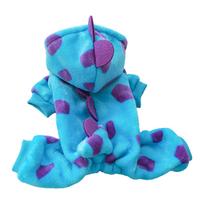 Small Dog Cosplay Costume Dinosaur Hooded Clothes Winter Coat Outfit Fashion Dog Jacket Plush Clothes Photo Props Suits L