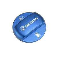 Automobilio degalų užpildymo durelių dangtelis Degalų bako dangteliai Priedai Skoda Octavia Kodiaq Enyaq iV Kamiq Scala Superb Fabia Rapid Karoq mėlyna