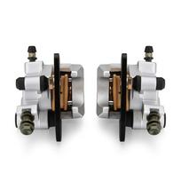Front Left Right Brake Calipers For Yamaha Banshee Big Bear Grizzly Kodiak Raptor 3GD-2580T-01-00 3GD-2580U-01-00 Accessories-A5 Black  Silver