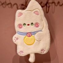 Cartoon hug cat hanging hand towel absorbent towel dishcloth rag cute small towel strong absorbent cute