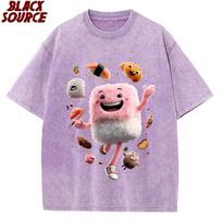 T376 Romantic Japanese Tuna Sushi Hug and Kiss on Valentine Day T-Shirt Unisex T Shirt Women Vintage Casual Short Sleeve Funny S