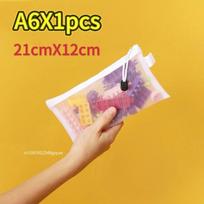 1-6 Toy Storage Bag Building Block Puzzle Sub-package Bag Children Small Particle Mesh Zipper Transparent Finishing Storage Box