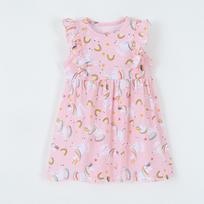 Girls' European Summer Cartoon Lace Princess Dress 110 cm (5 Y)