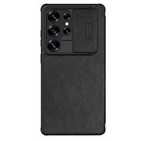 For Samsung Galaxy S25 Ultra S25 Plus Case Nillkin Qin Pro Flip Leather Case Ultra-Thin Slide Camera Case Lens Protection Cover for Samsung S25