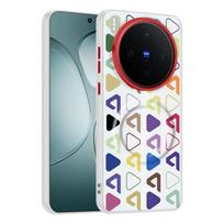For Vivo X300 and X300 Pro Case Letter Leather Magnetic Suction Contrast Color Keys Lens Frame Anti-Fingerprint Soft Cover Artificial leather&vivo X300 Pro