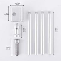 Lantern Stand for Camping, Portable Light Pole for Outdoor Activities Argent