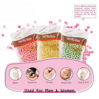 100g/3.52oz Hot Wax Hair Removal Depilatory Waxing Wax Beans for Wax Heater Painless for all Hairs Removal Beans beige