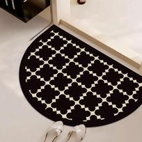 Pusapvalė žemės diatomito grindų kilimėlis, vonios kambario vandens absorbcija, neslystantis, greitai džiūstantis, dušo ir kritimo prevencija 40X60cm 15.7X23.6in