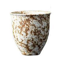 Splashed Gold Rust Glaze Ceramic Tea Cup Personal Use Cup for Gongfu Tea Brewing, Unique TextureChineseTeaSetCup withGold Accent 90ml
