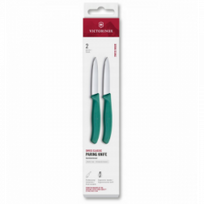 Peiliai VICTORINOX PARING 2 vnt 8cm, žalios sp.