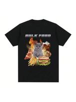 Bulk Food Cat Meme Graphic T-Shirt Women Clothing Retro Hip Hop Short Sleeve T-Shirt Casual T-Shirt Graphic T Shirts S įvairiaspalvis