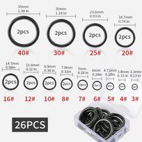 Meškerės žiedų taisymo rinkinys Cirkonio žiedas B-26Pcs black