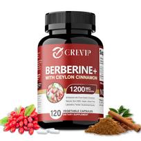 Berberino kapsulės su Ceilono cinamonu, 1200 mg porcijoje, Palaiko gliukozės apykaitą, imuninę sistemą, sveiką svorio valdymą, 120 kapsulių 120