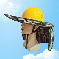 Safety Helmet Sun Visor Wide Brim kamufliažas