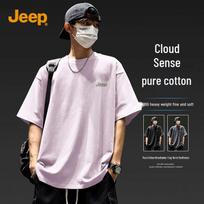 JEEP Men's Premium Heavyweight Cotton Short Sleeve T-Shirt 3XL