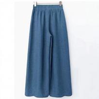 Women Casual Office Wide Leg Shorts Business Daily Wear Trousers S karališkos mėlynos spalvos