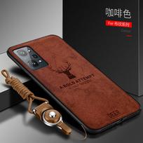 Skirtas OPPO Realme GT2 Pro Case Prabangus Minkštas Silikoninis + Kieto audinio Deer Slim Protect Galinis Dėklas, skirtas Realme GT NEO 2 GT 2 2Pro For Realme GT 2 ruda