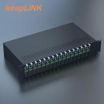 keepLINK KP-9000 Series 16-Slot Fiber Optic Transceiver Rack