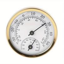 2 viename Termometras Higrometras Montuojamas ant sienos Mechaninis Analoginis Temperatūros Matuoklis Drėgmės Matuoklis white