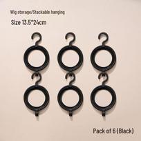 Wig Stand with Hooks for Hair Pieces and COS Display Support