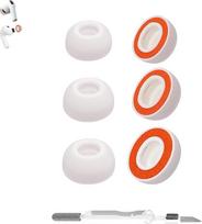 "Aiivioll" 3 poros atminties putų ausų kištukų "AirPods Pro 3" kartai, patogūs, saugūs, geriau slopinantys triukšmą, pakaitiniai ausų kištukai (įvairių dydžių S/M/L, juodi)