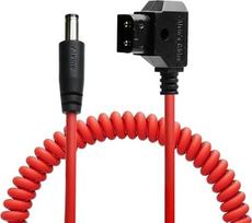 "Alvin's Cables" "Dtap to DC" suvyniojamasis kabelis, skirtas "Atomos Shinobi", itin minkštas nuolatinės srovės maitinimo laidas "D-tap to 2.1", skirtas "Blackmagic Design Video Assist", "SmallHD 702", "Feelworld FW568" monitoriui