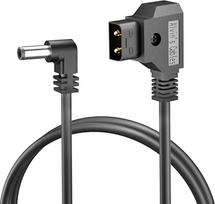 "Alvin's Cables" maitinimo čiaupo "D-Tap" ir 2.1 DC 12V dešiniojo kampo kabelis, skirtas "Blackmagic Design Video Assist", "Atomos Shogun", "SmallHD 702" monitoriams 1,5 m | 4,92 pėdos