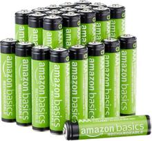 "Amazon Basics" 24 pakuotės įkraunamų AAA NiMH 800 mAh 1,2 V įkraunamų maitinimo baterijų iki 1000 kartų įkraunamos iš anksto įkrautos