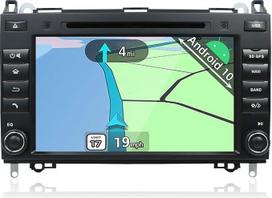 "Android 10" automobilinis radijas "Mercedes Benz Viano/Sprinter/W906" radijas su GPS navigacija Palaiko "Bluetooth" DAB+ USB "Android" automobilinis WiFi 4G MicroSD 2 DIN 8 colių DVD MirrorLink RDS