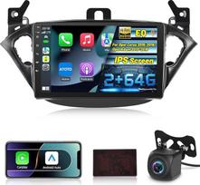 "Android" automobilinis radijas "Opel Corsa 2015-2019/Opel Adam 2013-2016" su belaidžiu "Carplay" ir "Android Car", 9 colių HD jutiklinio ekrano automobilinis radijas su GPS/WiFi/Bluetooth/EQ/FM RDS